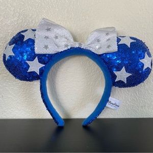 Disney Blue White Star Ears